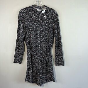 NWT Orvis Ditsy Floral Button Down Shirt Dress Size M